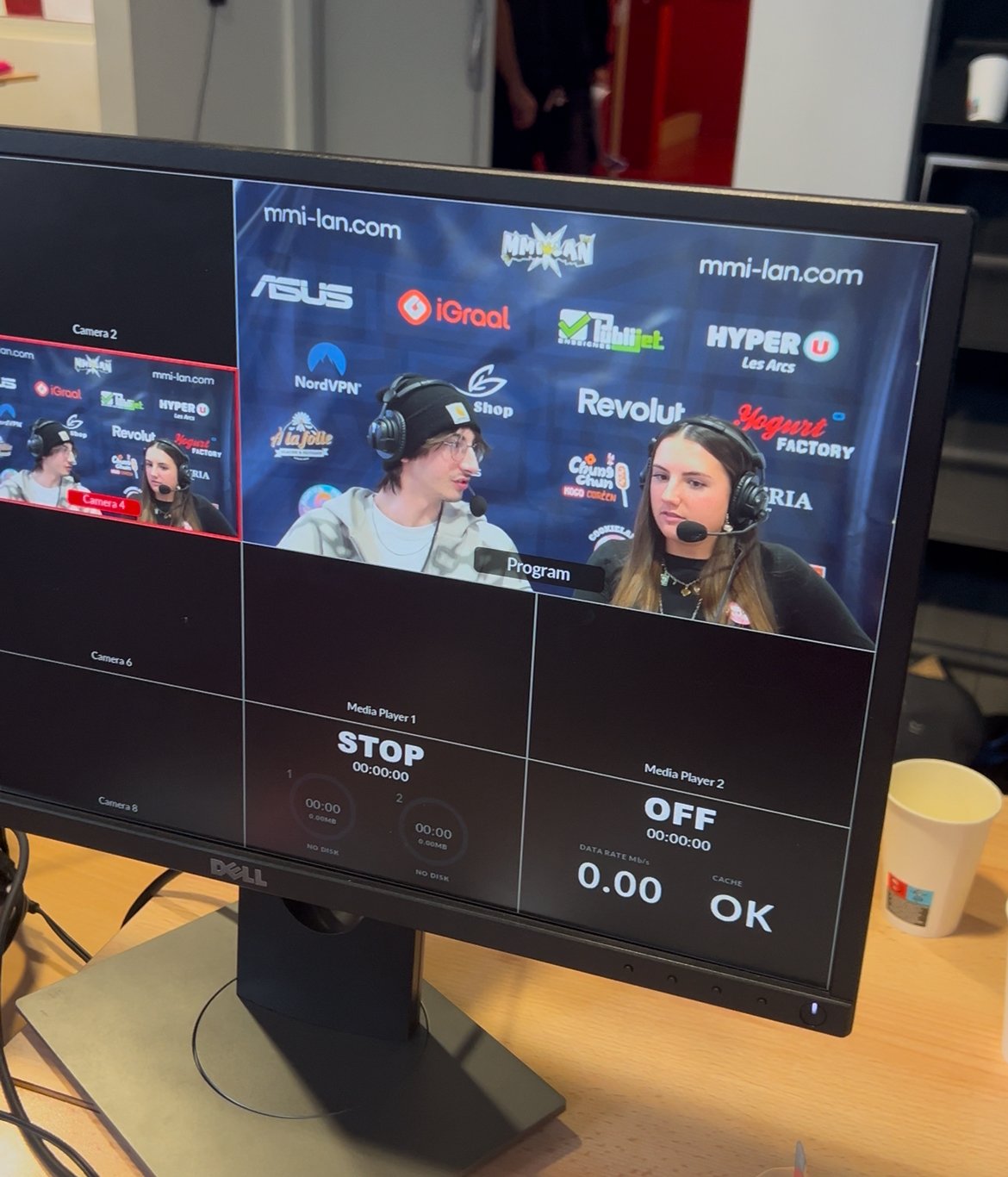 Rendu live de la bâche à l’antenne